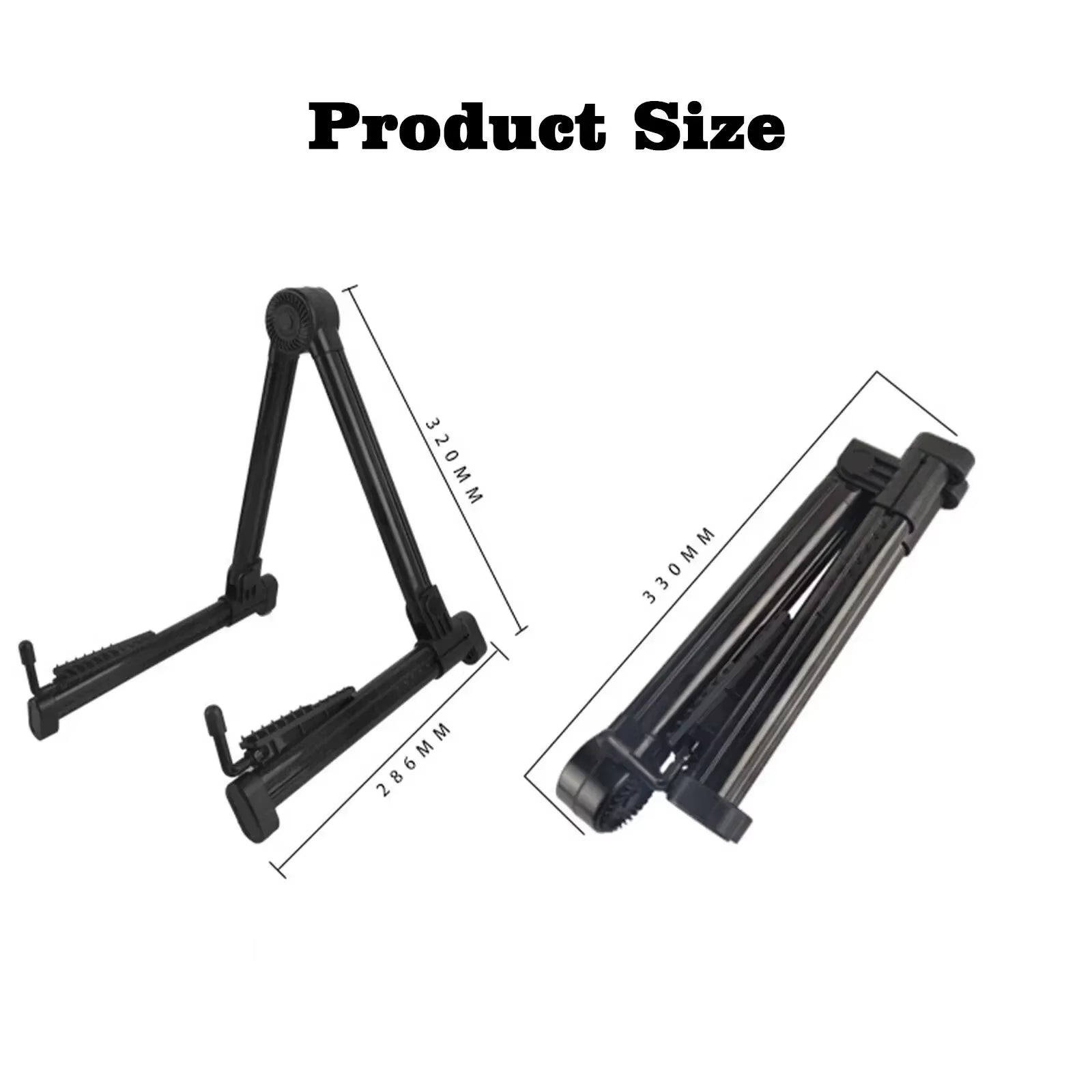Guitar Stand Folding a Frame Floor Universal ABS for Acoustic Classical Electric Bass Guitars Banjo Ukulele Portable