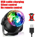 RGB LED Stage Disco Light Rotating DJ Ball Strobe Sound Control Magic Dance Car Christmas Gift Party Club Laser Show Lamp Party