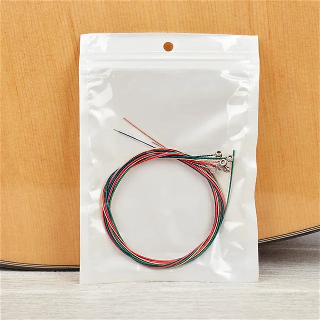 Acoustic Guitar Strings (6-Piece Set) High Carbon Steel Core with Rust-Resistant Coating, Warm & Rich Tone