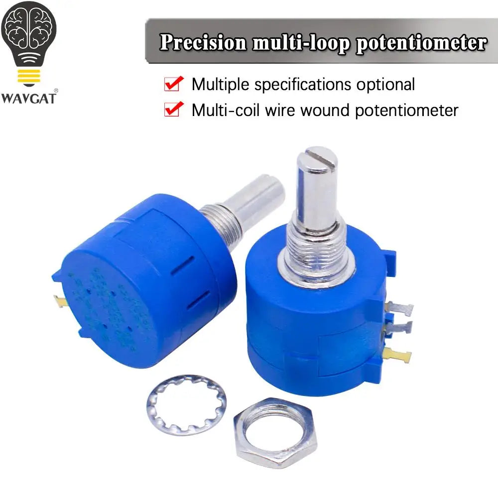 3590S Multiturn Potentiometer 500 1K 2K 5K 10K 20K 50K 100K Ohm Potentiometer Adjustable Resistor 3590 102 202 502 103