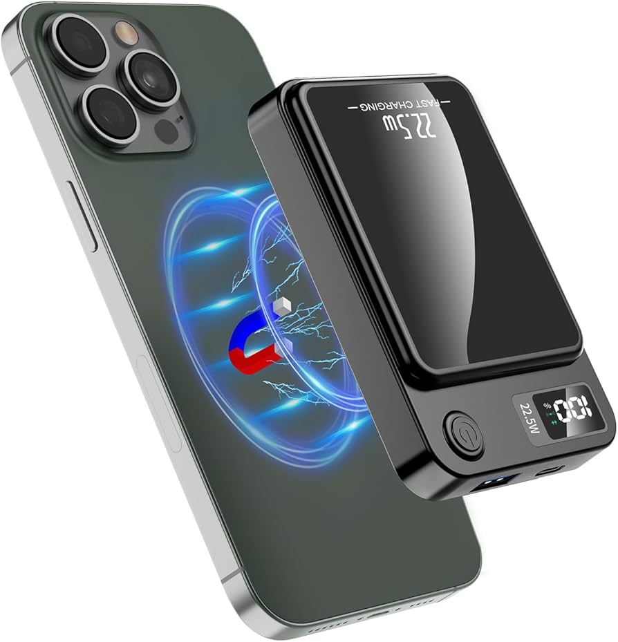 Snap-Go Magnetic Wireless Portable Power Bank (10,000 mAh)
