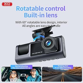 Ishmael Tech Supply 4K Ultra-HD Smart Dash Cam with Night Vision & Wi-Fi