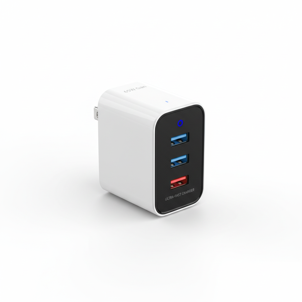 Ishmael Tech Supply 65W GaN Ultra-Fast Multi-Port Wall Charger
