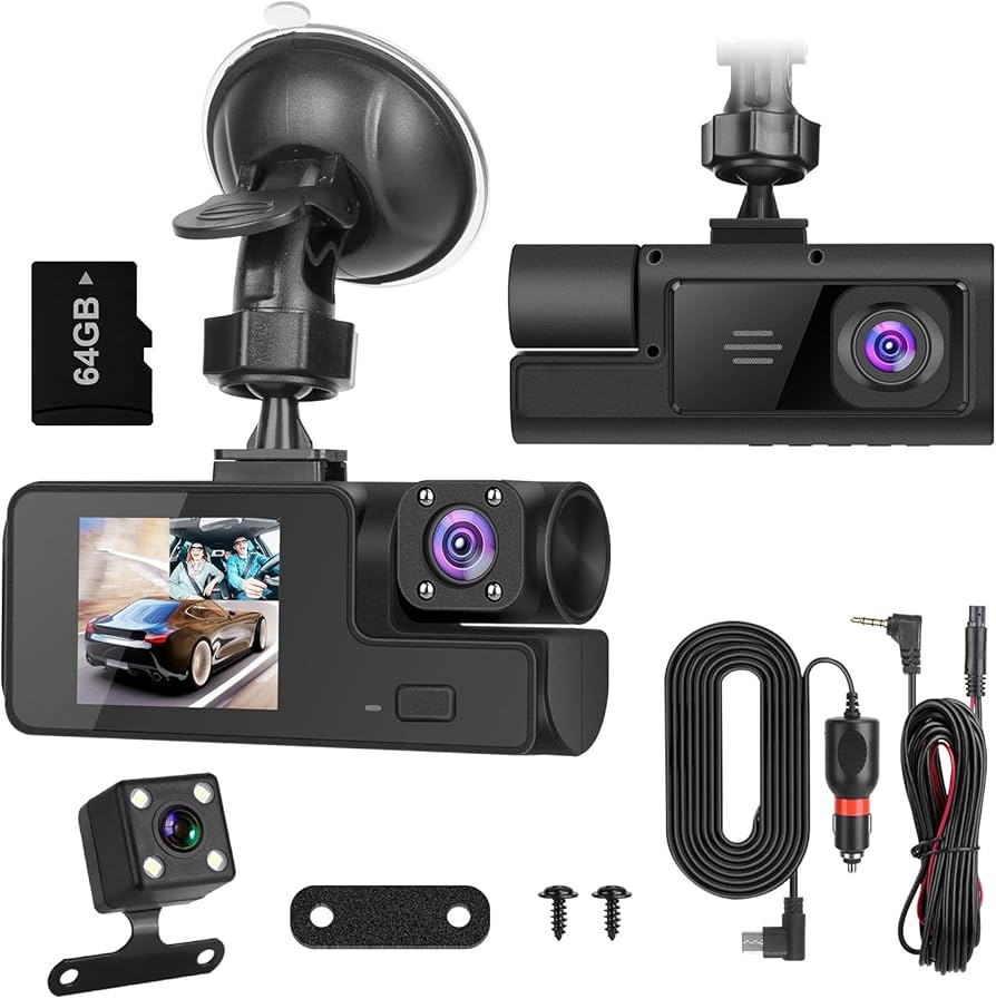Ishmael Tech Supply 4K Ultra-HD Smart Dash Cam with Night Vision & Wi-Fi