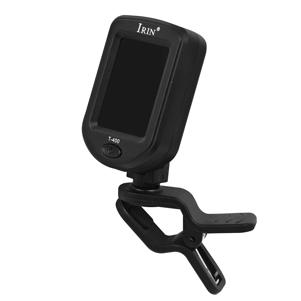 T-400 Guitar Tuner Digital Clip-On Tone Tuner for Electric Ukulele Bass Violin Universal 360Degree Rotatable Sensitive
