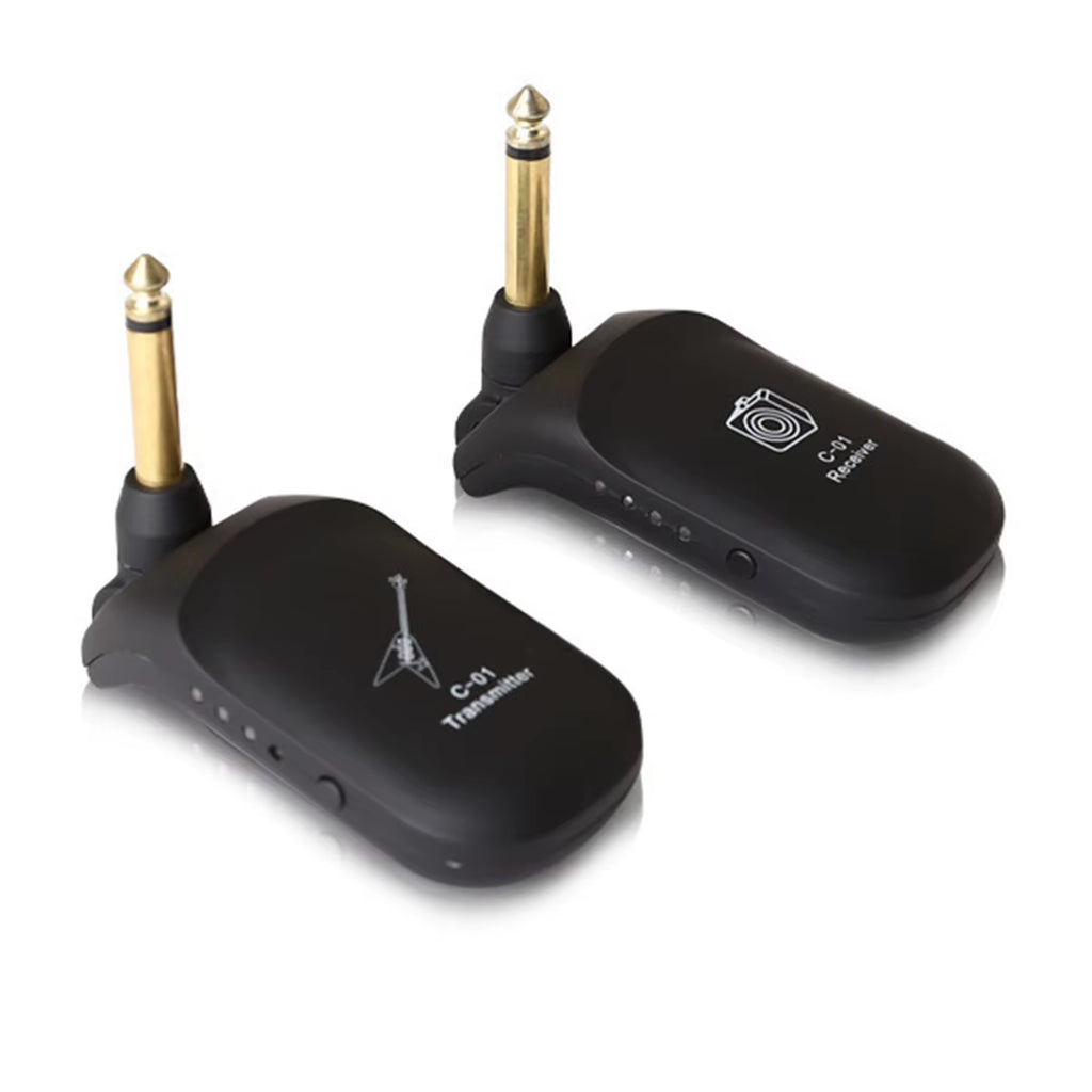 Guitar Wireless System C01 A8 Audio Transmitter Receiver Pickup Rechargeable Wireless System for Electric Guitar Bass