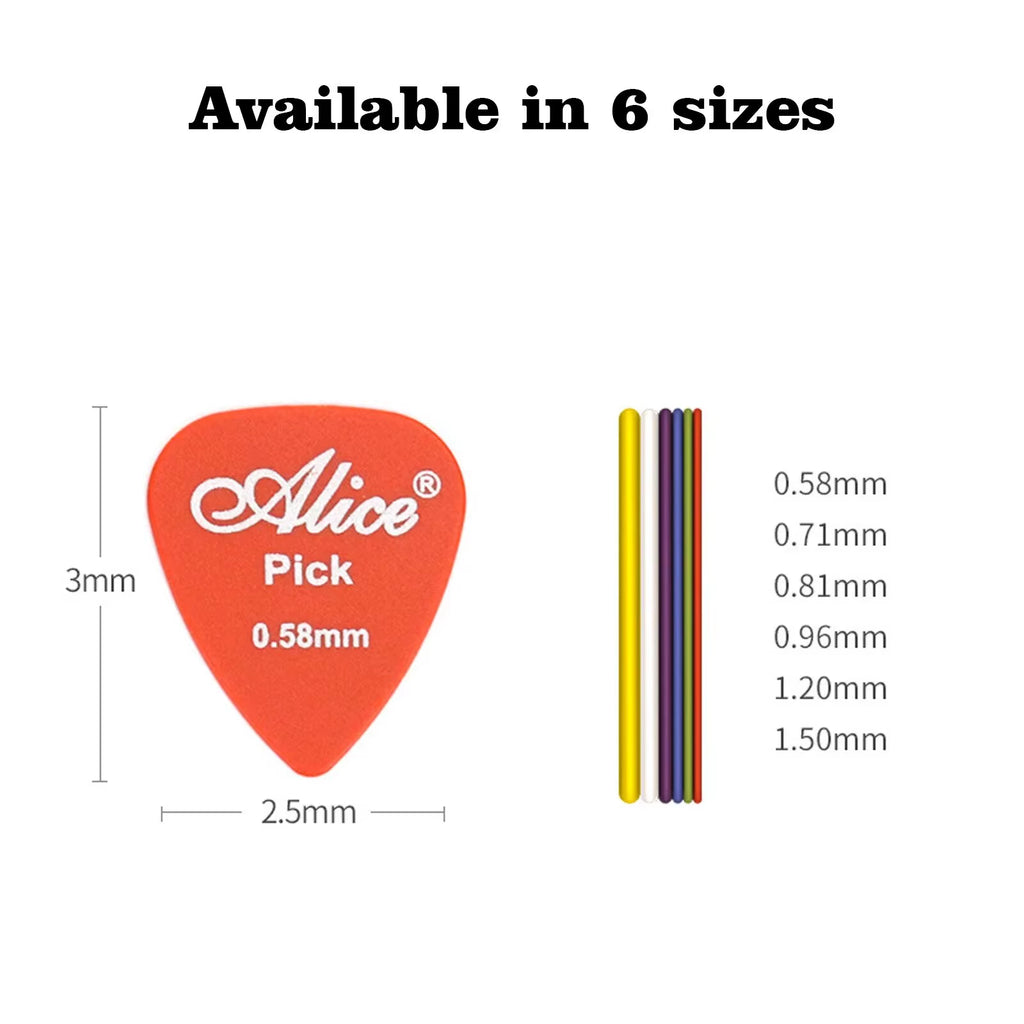 Multicolor Guitar Picks 50/100 Pieces Mixed ABS Premium Plastic Guitar Picks for Acoustic Electric Guitars Bass or Ukulele