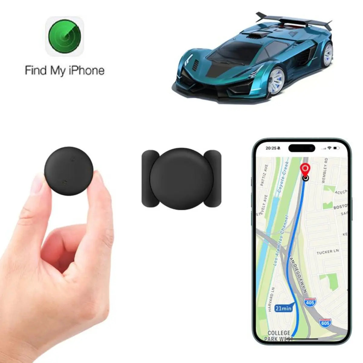 Smart Anti-Lost Bluetooth Tracking Tag (Apple Find My Compatible)