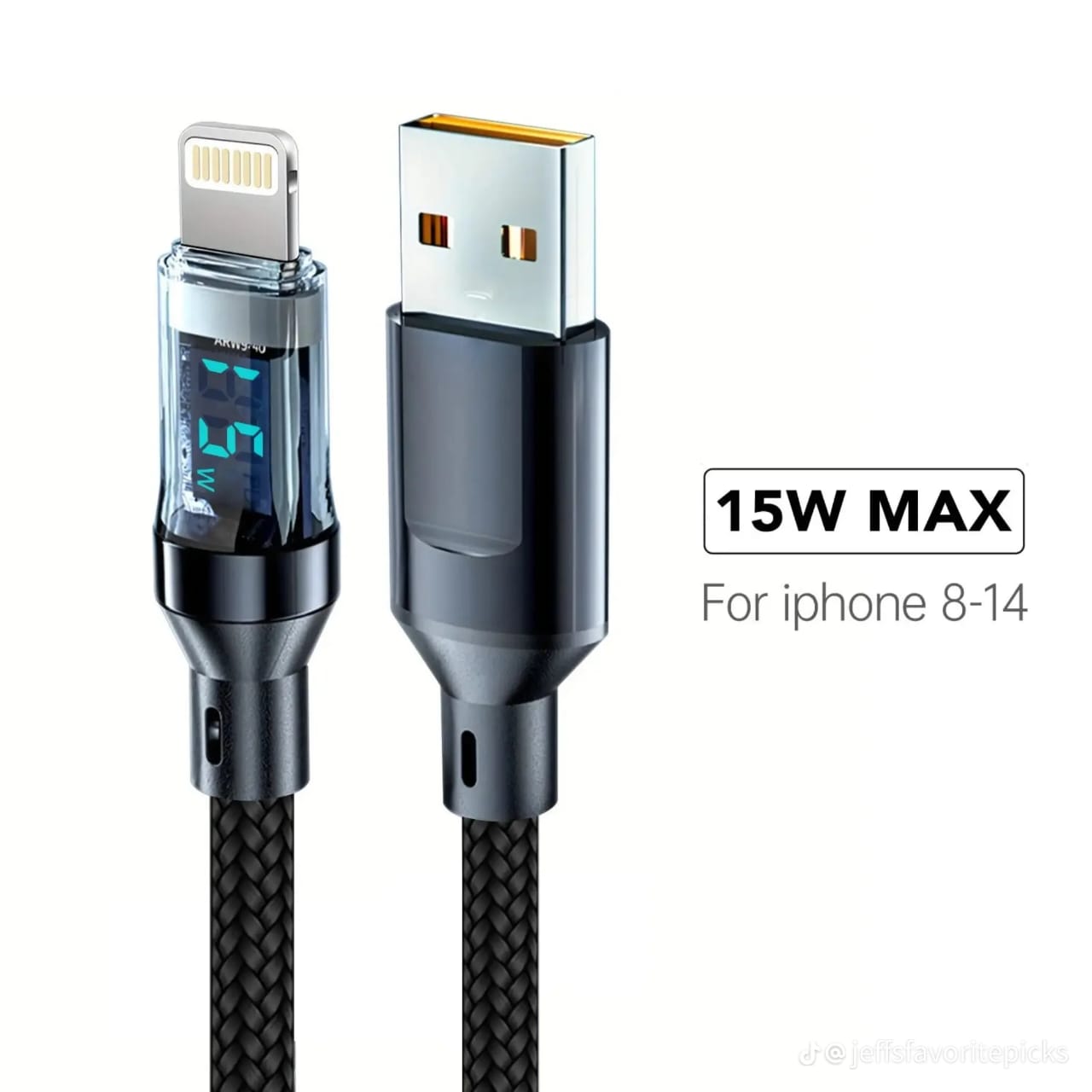 Premium Braided USB-C Fast Charging Cable (with LED Power Display)