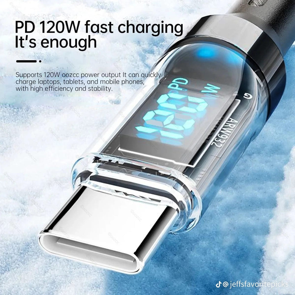 Premium Braided USB-C Fast Charging Cable (with LED Power Display)