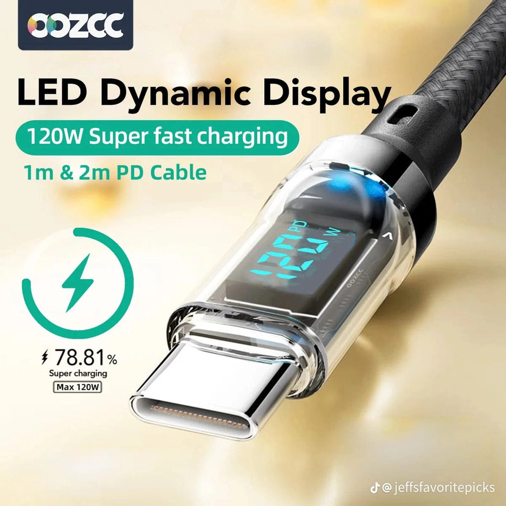 Premium Braided USB-C Fast Charging Cable (with LED Power Display)