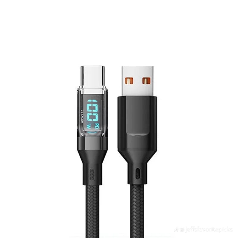 Premium Braided USB-C Fast Charging Cable (with LED Power Display)