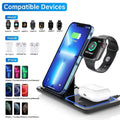 3-in-1 Magnetic Wireless Charging Station (15W Fast Charge)